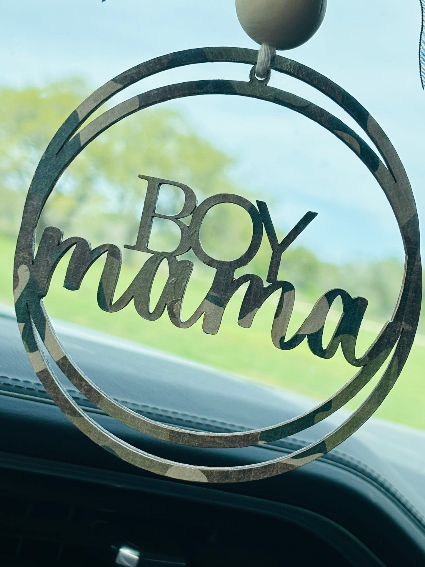 Boy Mama Car Charm